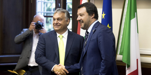 Italiens Innenminister Salvini heute bei Orbán in Budapest post's picture