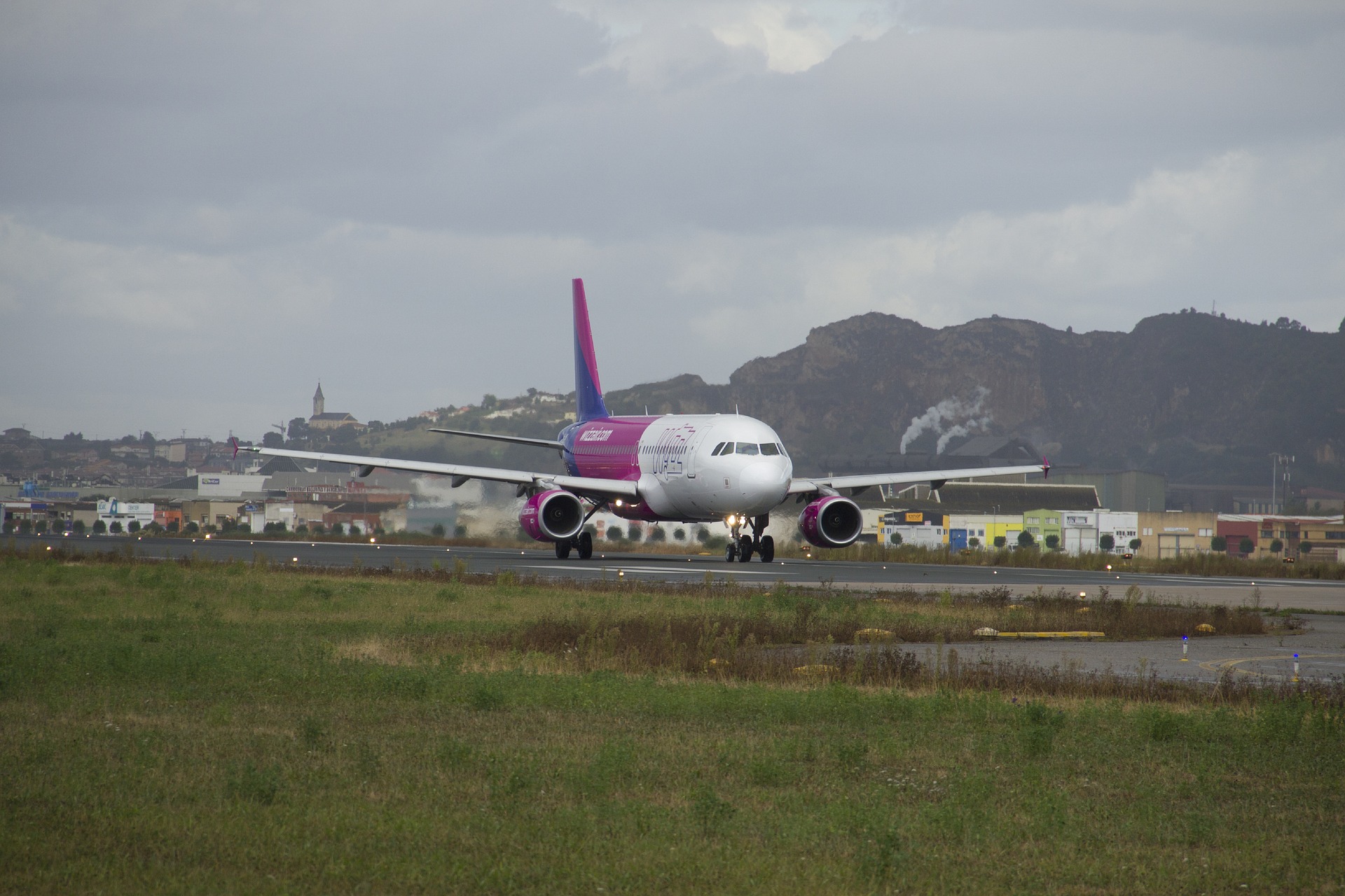 Notlandung: Vogel trifft Wizz Air