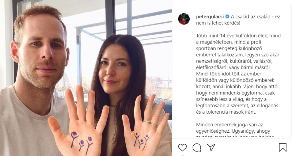 Budapost: Torhüter sorgt mit Posting über „Regenbogenfamilien“ für Aufruhr post's picture