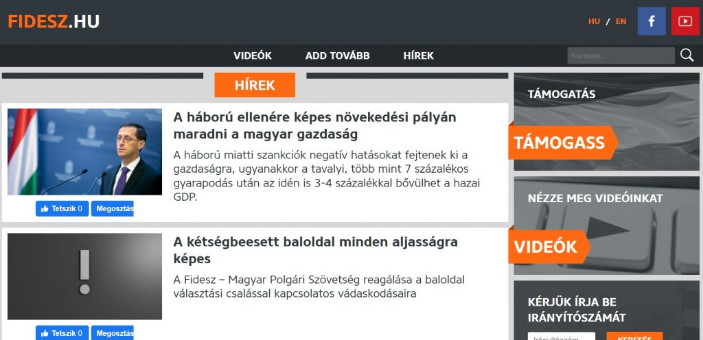 Fidesz-Website wurde von unbekannten Hackern angegriffen, Partei beschuldigt „die Linke“ post's picture