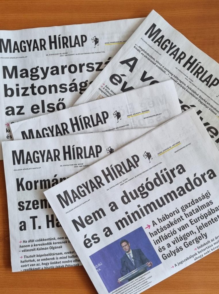Ende einer Ära – politische Tageszeitung Magyar Hírlap erscheint nur noch online post's picture