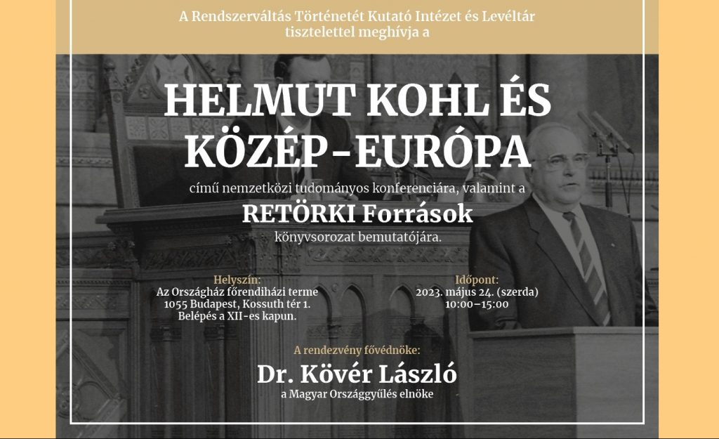 Helmut Kohl und Mitteleuropa – Internationale Konferenz im Parlamentsgebäude post's picture