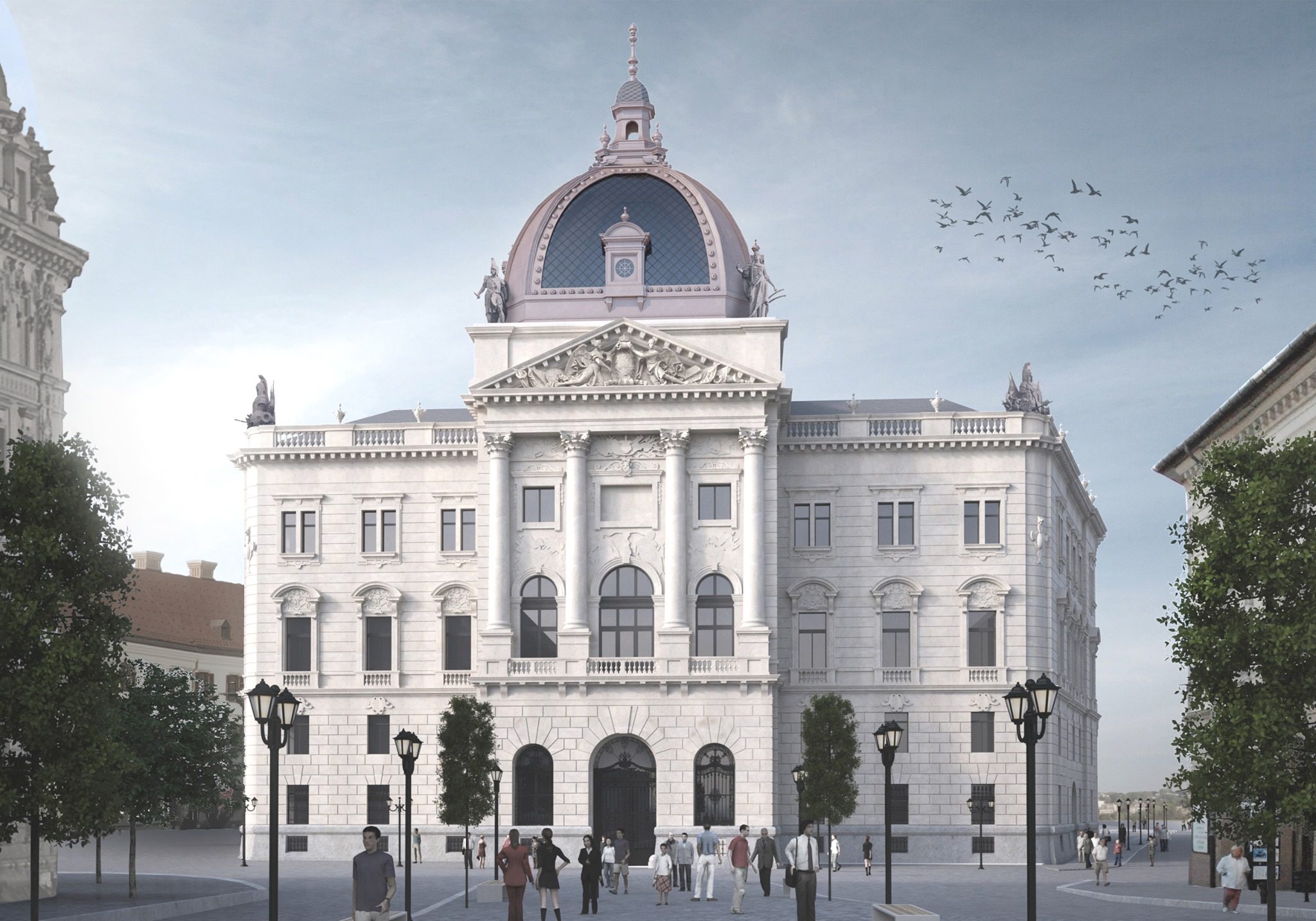 Gebäude der ungarischen Tapferkeit wird in in den Jahren 2025/26 im Burgviertel seine Tore öffnen