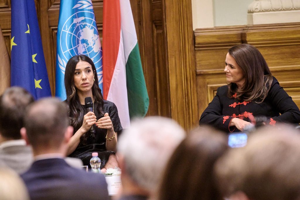 Staatspräsidentin spricht mit der jesidischen Friedensnobelpreisträgerin post's picture