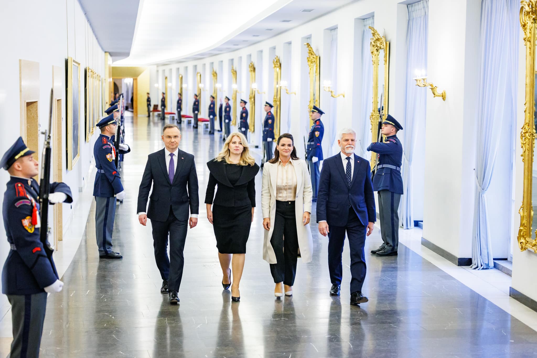Gipfeltreffen der Präsidenten der Visegrád-Gruppe in Prag