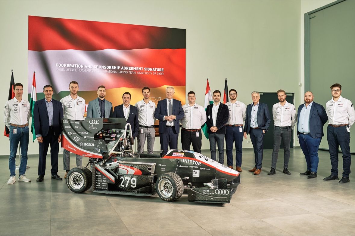 Rheinmetall sponsert das Formula Student Team der Széchenyi István Universität