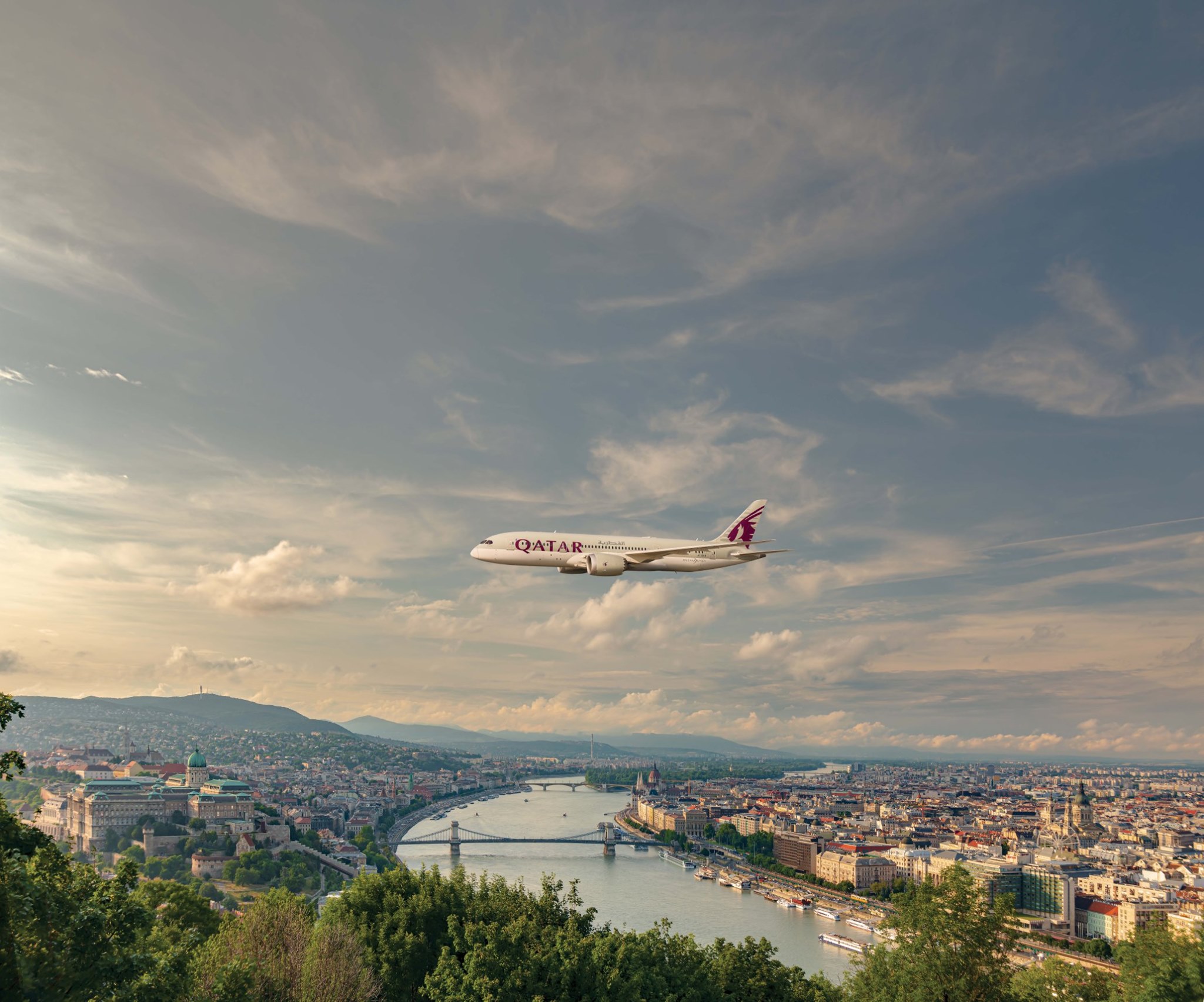 Der Dreamliner der Qatar Airways fliegt wieder ab Budapest