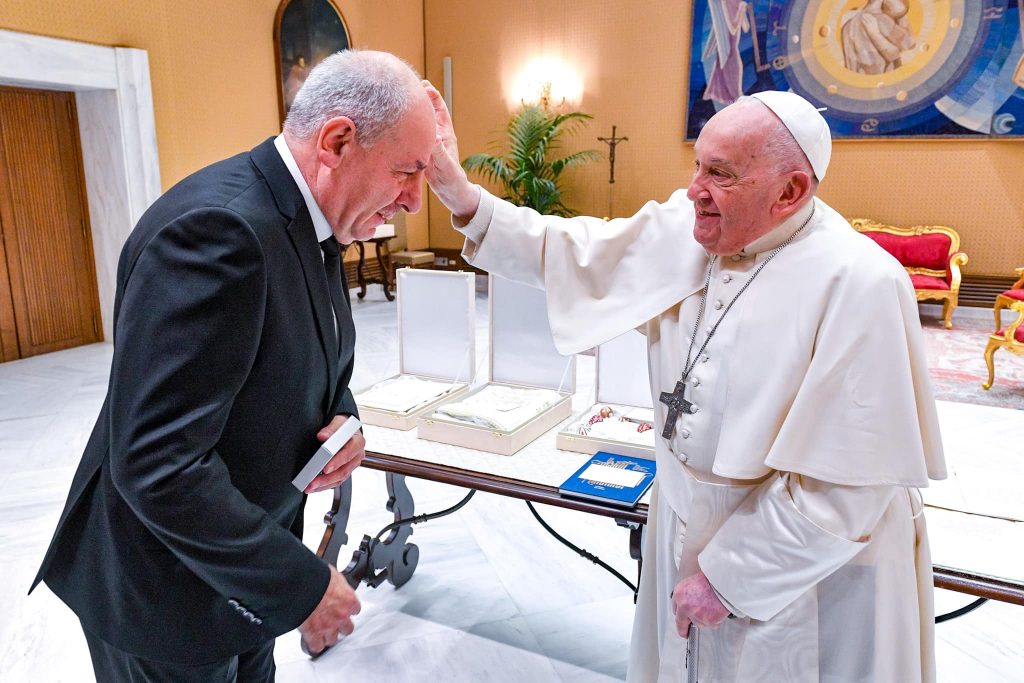 Staatspräsident Sulyok zu Besuch bei Papst Franziskus
