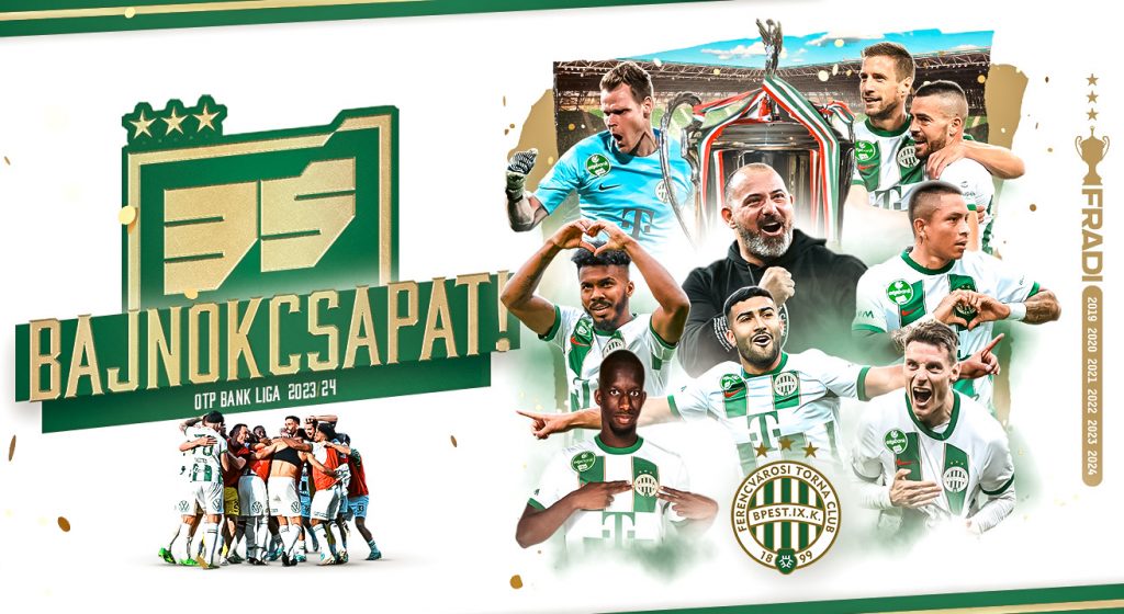 Historische Goldserie: Ferencváros zum sechsten Mal in Folge ungarischer Meister