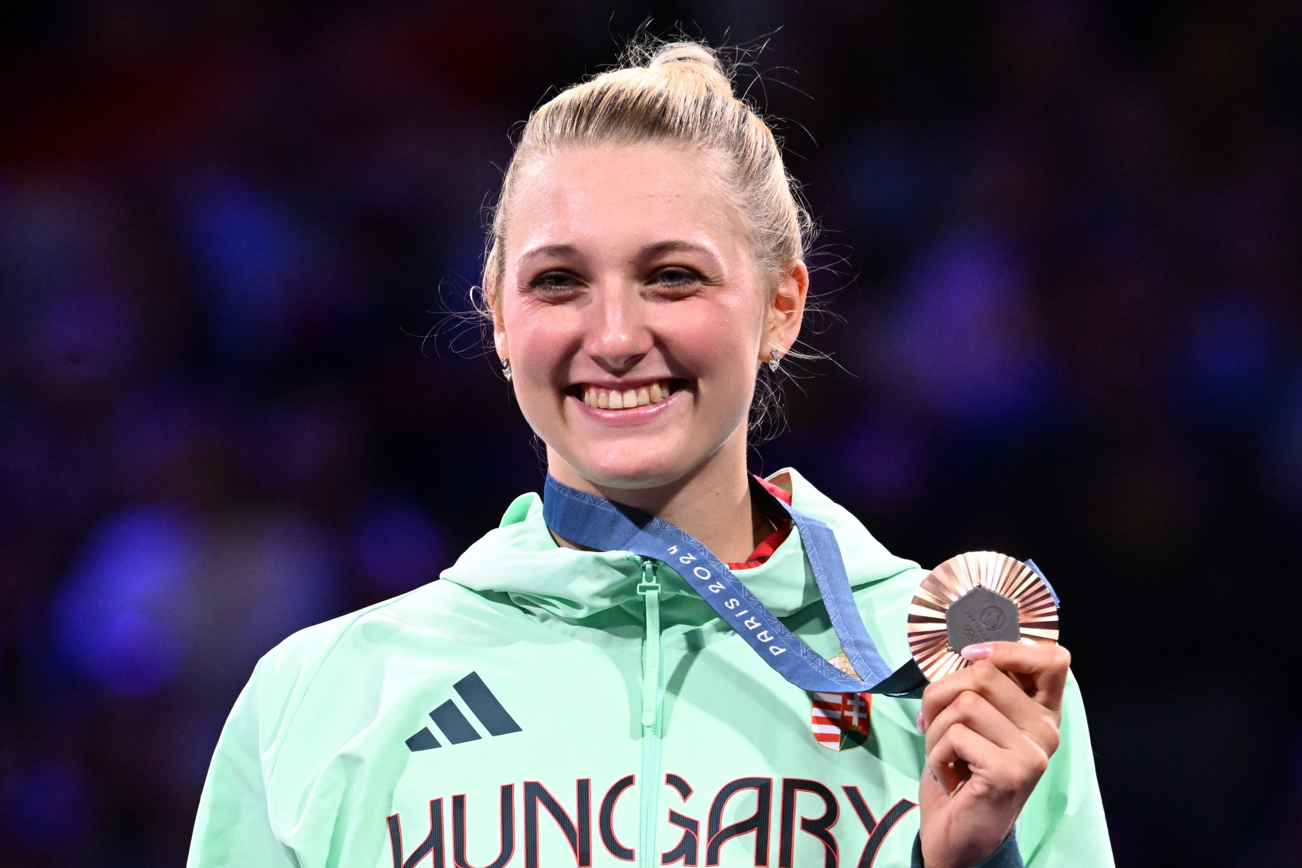 Das ungarische Team holt seine erste Medaille bei den Olympischen Spielen