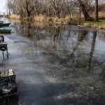 Am Plattensee bilden sich die ersten zusammenhängenden Eisschichten